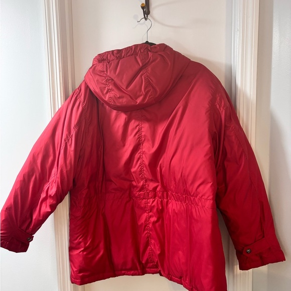 Lauren Ralph Lauren Vibrant Red Hooded Puffer Coat - Picture 3 of 15